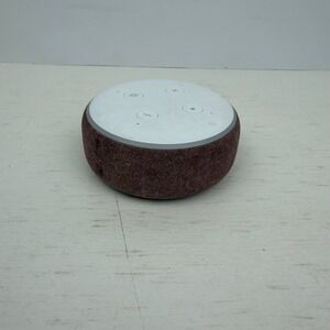 Amazon Echo Dot 3rd Gen Smart Speaker Plum C78MP8 Alexa Voice Control White Top